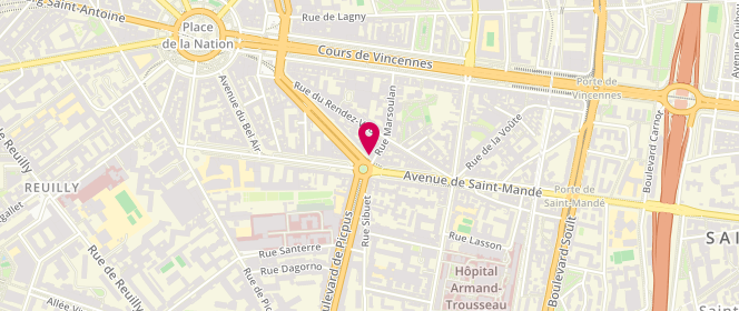 Plan de Bouncoc, 66 Boulevard de Picpus, 75012 Paris