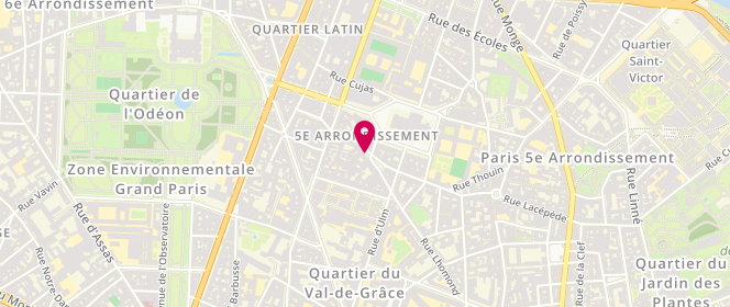Plan de Boulangerie Moderne, 16 Rue des Fosses Saint Jacques, 75005 Paris