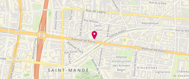 Plan de Boulangerie de Sousa, 146 Avenue de Paris, 94300 Vincennes