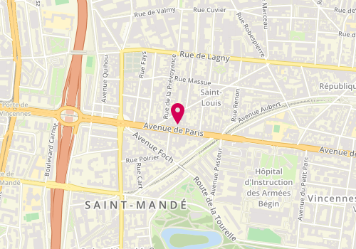 Plan de Maison Levain, 164 avenue de Paris, 94300 Vincennes
