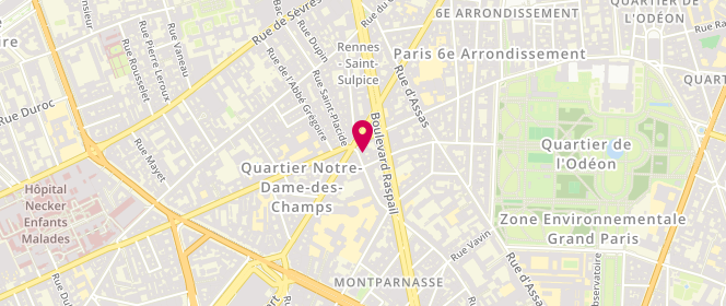 Plan de Maison Thevenin, 5 Rue Notre Dame des Champs, 75006 Paris