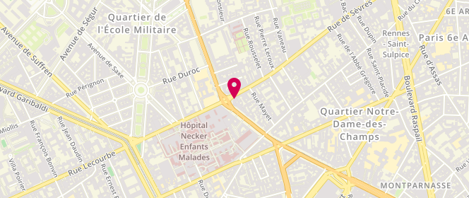 Plan de Kayser, 1 Boulevard du Montparnasse, 75006 Paris