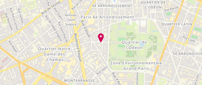 Plan de Tawak, 7 Rue de Fleurus, 75006 Paris
