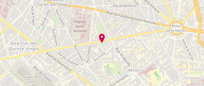 Plan de Jaune la Petite Boulangerie, 102 Boulevard Diderot, 75012 Paris