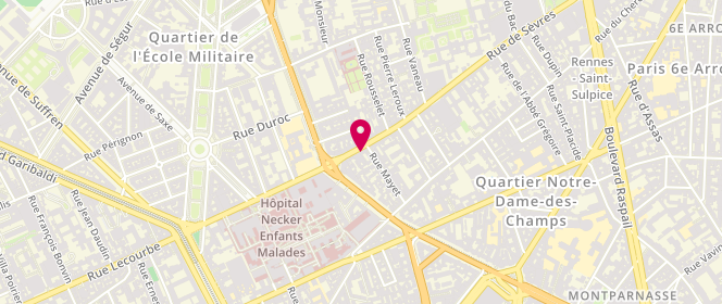 Plan de La Pâtisserie Cyril Lignac, 133 Rue de Sevres, 75006 Paris