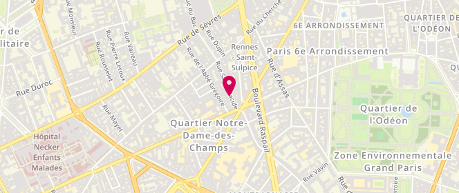 Plan de L'Étoile du Berger, 56 Rue Saint-Placide, 75006 Paris