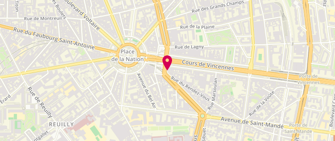 Plan de La Boulange de Picpus, 106 Boulevard de Picpus, 75012 Paris