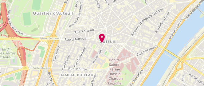 Plan de GUILLAUME Sandrine, 35 Rue D&#039;Auteuil, 75016 Paris