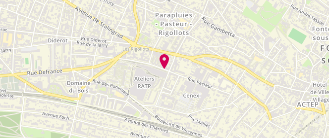 Plan de La Belle Boulange, 94 Rue Pasteur, 94120 Fontenay-sous-Bois