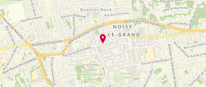 Plan de Le Fournil Gourmand, 181 Rue Pierre Brossolette, 93160 Noisy-le-Grand