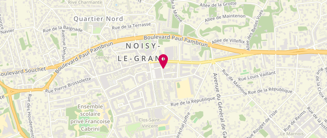 Plan de Au Blé d'Or, 7 Rue du Marché, 93160 Noisy-le-Grand