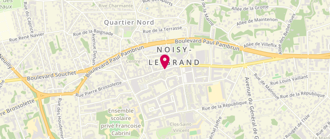 Plan de MOULIERE Auguste, 202 Rue Pierre Brossolette, 93160 Noisy-le-Grand