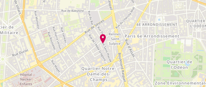 Plan de Mille et Un, 32 Rue Saint-Placide, 75006 Paris