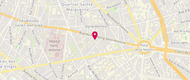 Plan de Maison Doucet, 234 Rue du Faubourg Saint Antoine, 75012 Paris