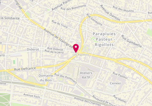 Plan de Patisserie Kotti, 151 Rue Defrance, 94300 Vincennes