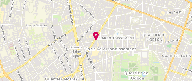 Plan de Au Pain Retrouvé, 81 Rue de Rennes, 75006 Paris
