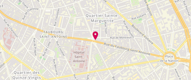 Plan de Les Co-Pains du Faubourg, 237 Rue du Faubourg Saint-Antoine, 75012 Paris