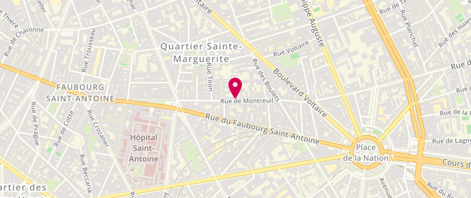 Plan de L'Autre Boulange, 43 Rue de Montreuil, 75011 Paris