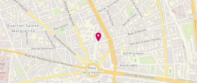 Plan de Boulangerie Charcot, 121 Rue de Montreuil, 75011 Paris