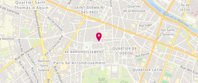 Plan de Chapon et la Chocolaterie de l'Eglise, 34 Rue Saint-Sulpice, 75006 Paris