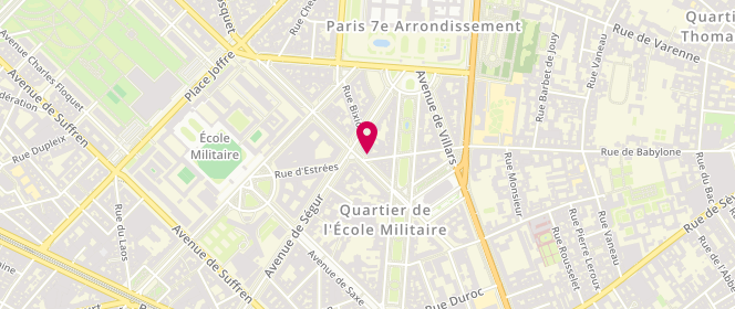 Plan de Maison Lallement, 37 avenue Duquesne, 75007 Paris