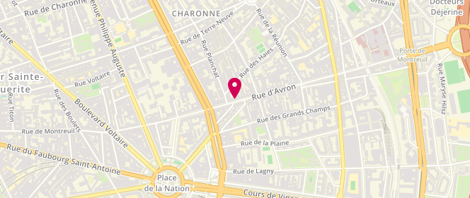 Plan de Idoïa, 21 Rue d'Avron, 75020 Paris