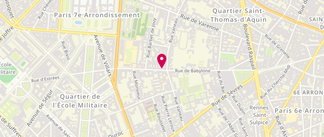 Plan de Au Bout du Monde, 44 Rue de Babylone, 75007 Paris
