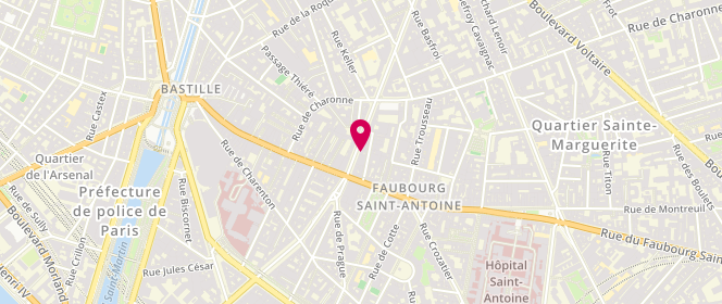 Plan de Boulangerie Gana, 98 avenue Ledru Rollin, 75011 Paris