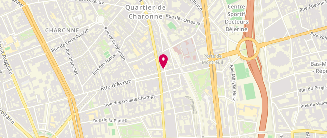 Plan de Au Safir de Paris, 103 Rue Avron, 75020 Paris