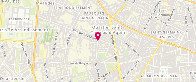 Plan de Des Gâteaux et du Pain Claire DAMON - Saint Germain, 89 Rue du Bac, 75007 Paris