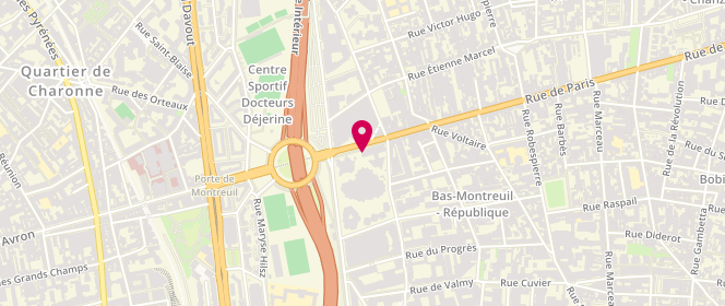 Plan de Le Fournil de Paris, 261 Rue de Paris, 93100 Montreuil