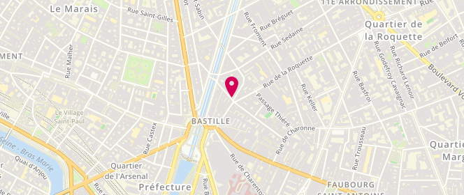 Plan de Aux 2 Anges Les Gourmandises, 23 Rue Daval, 75011 Paris