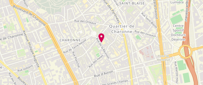 Plan de Le Bricheton, 50 Rue de la Réunion, 75020 Paris