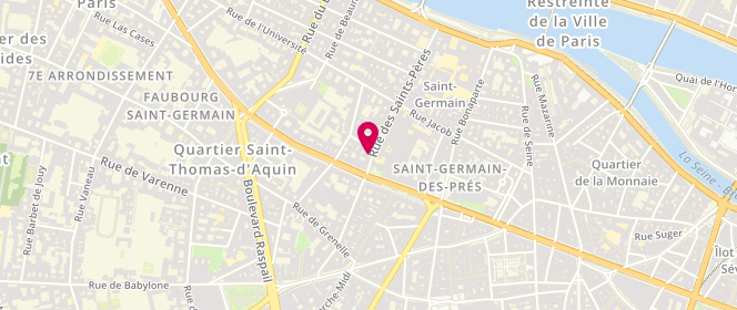 Plan de Boulangerie Legrand, 36 Rue des Saints-Pères, 75007 Paris
