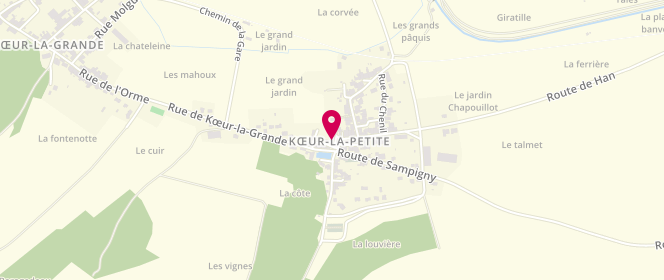 Plan de CH Gille Laurent Dominique, 3 place Haroy, 55300 Kœur-la-Petite
