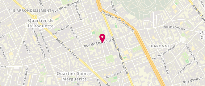 Plan de Boulangerie Manobaké, 152 Rue de Charonne, 75011 Paris