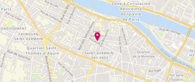 Plan de Josephine Bakery, 42 Rue Jacob, 75006 Paris