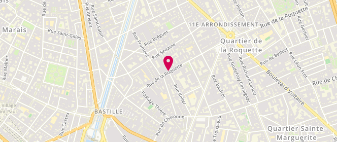 Plan de Boulangerie le Fournil de la Roquette, 53 Rue de la Roquette, 75011 Paris