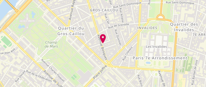 Plan de Csb, 63 Avenue Bosquet, 75007 Paris