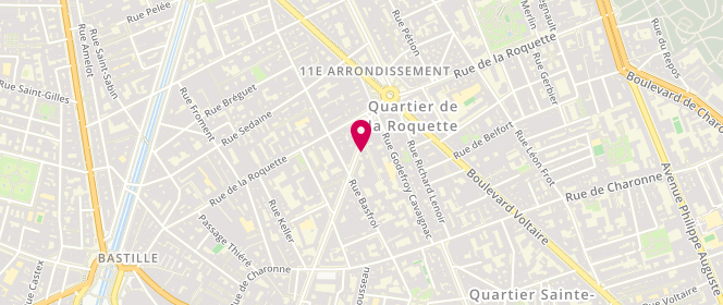 Plan de Fanie Aux Castelblangeois, 162 Avenue Ledru Rollin, 75011 Paris