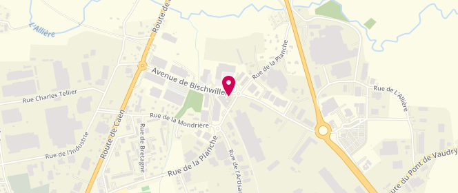 Plan de L'Avenue des Saveurs, avenue de Bischwiller, 14500 Vire-Normandie