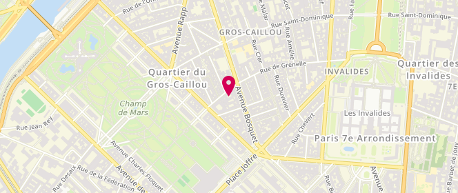 Plan de Les Gourmandises d'Eiffel, 187 Rue de Grenelle, 75007 Paris