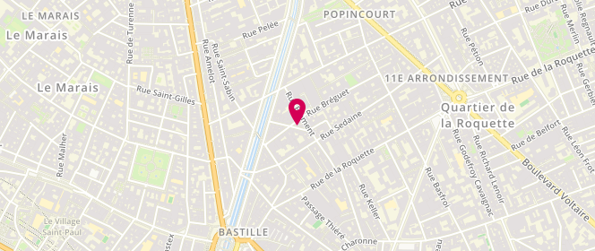 Plan de Aux Delices de Franck et Mavilde, 14 Rue Bréguet, 75011 Paris