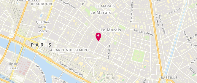 Plan de Boulangerie Murciano, 16 Rue des Rosiers, 75004 Paris