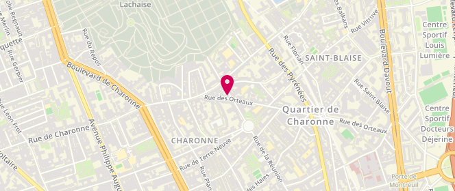Plan de Les Delices de Samira, 105 Rue de la Reunion, 75020 Paris