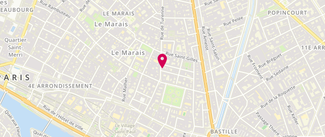 Plan de Le Moulin de Rosa, 32 Rue de Turenne, 75003 Paris