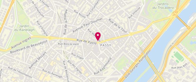 Plan de Les Gourmandises de Passy, 46 Rue de Passy, 75016 Paris