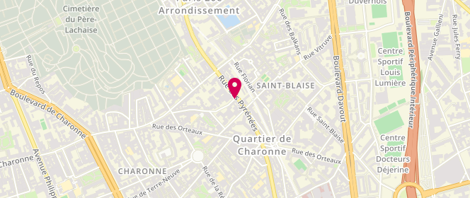 Plan de Ogateau, 135 Rue des Pyrénées, 75020 Paris