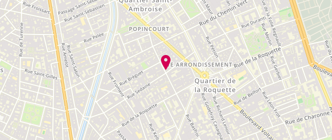 Plan de La Briée, 22 Rue Popincourt, 75011 Paris
