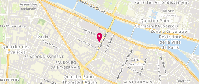 Plan de Eric Kayser, 18 Rue du Bac, 75007 Paris